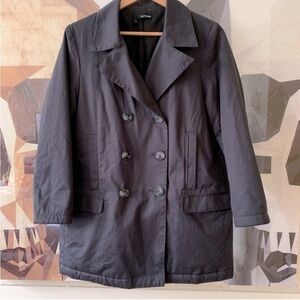 The Kooples double breasted black over coat jacket